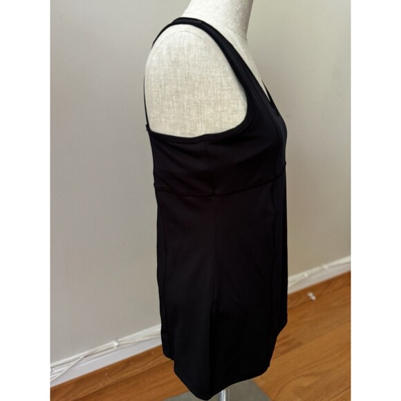 90 Degree by Reflex Women's Black Caged-Back Built-in Bra Tank Top Size L - Picture 4 of 11